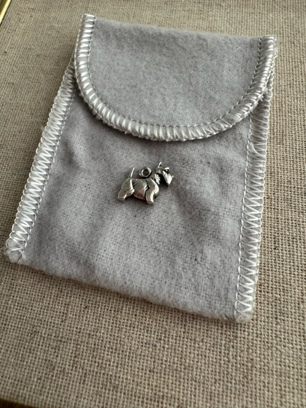 James Avery Retired Silver Scottish Terrier Charm